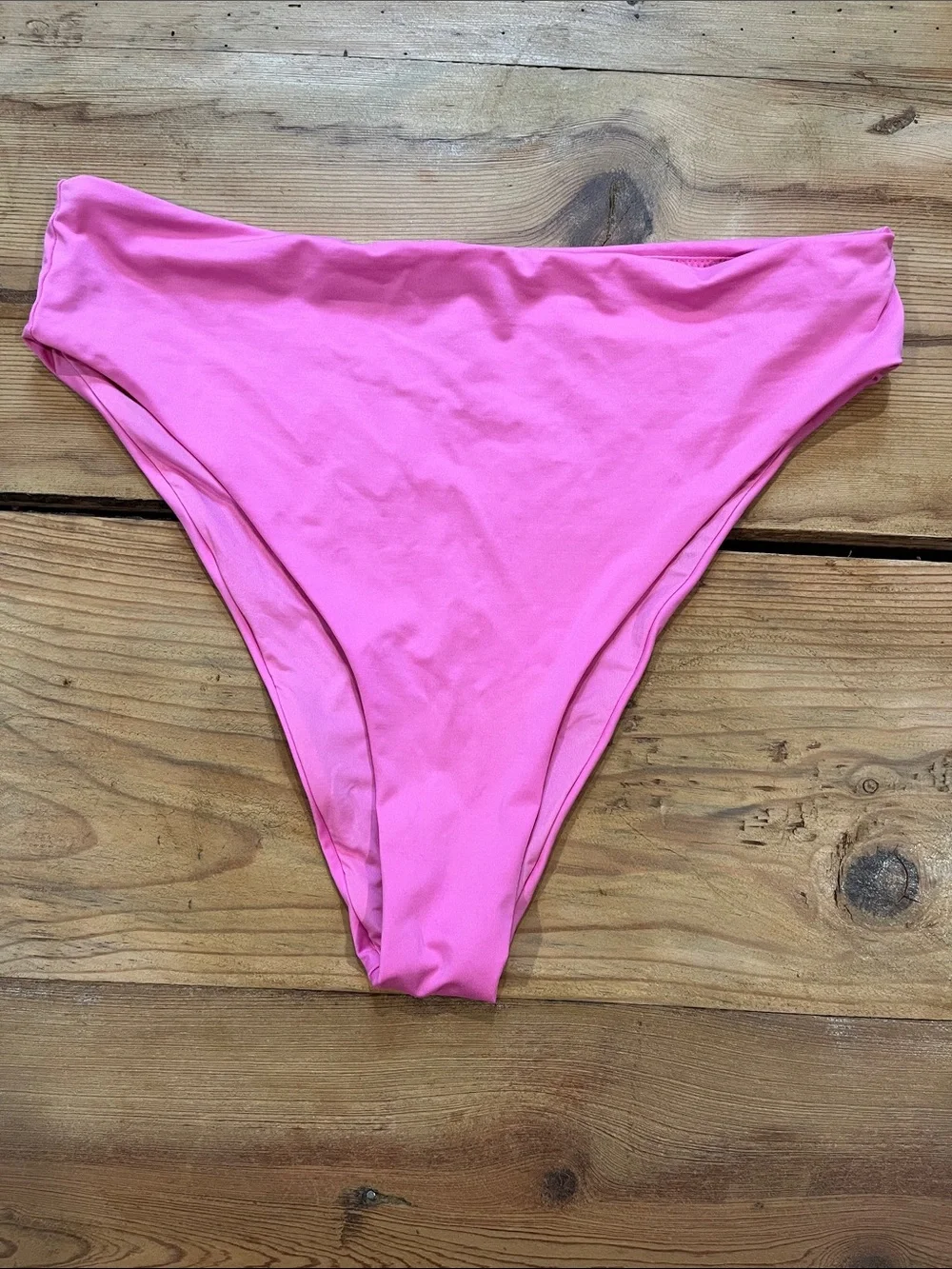 SKIMS L Gorgeous Barbie Pink Bikini Bottoms Recycled Nylon High Cut